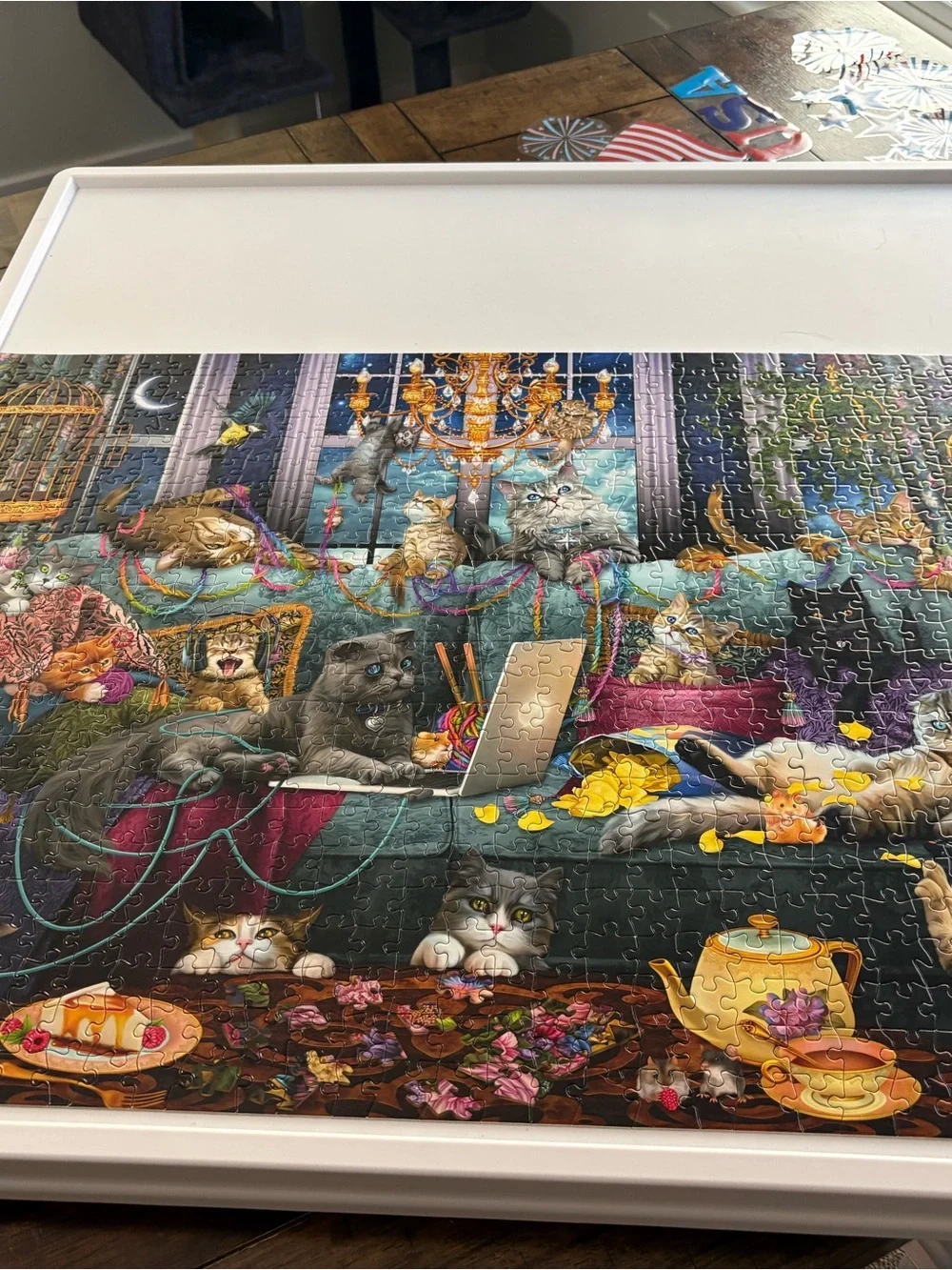 Colorful Cats Jigsaw Puzzle - Multi-Color